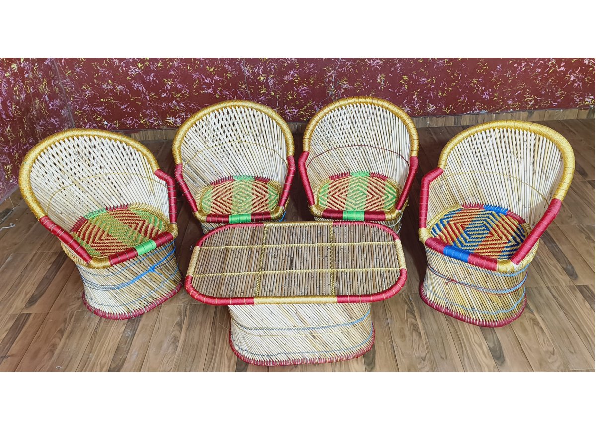 Bamboo  Chair Table set 
